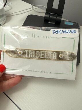Delta Delta Delta Beaded Bracelet, NWT